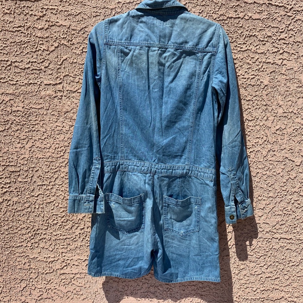 MADE GOLD DENIM ROMPER - Picture 5 of 8